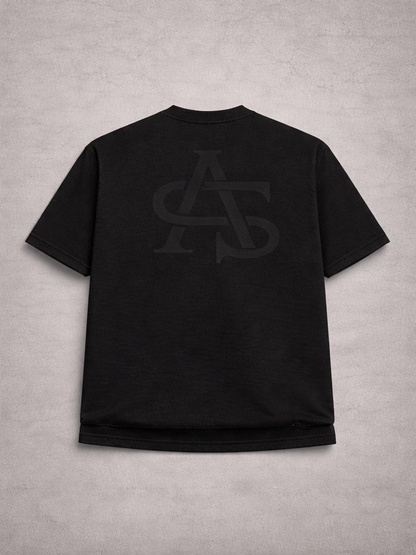 Alpha Social System 01 oversized tee back logo
